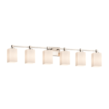 Tetra 6 Light 49" Wide Bathroom Vanity Light