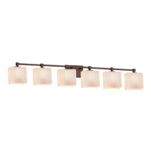 Tetra 6 Light 50-1/2" Wide Bathroom Vanity Light