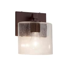 Tetra Single Light 8" Tall Integrated LED Wall Sconce with Oval Shade