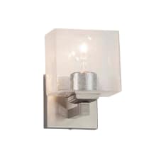 Regency Single Light 8" Tall Wall Sconce with Seeded Rectangular Shade