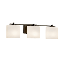 Fusion 3 Light 27" Wide Bathroom Vanity Light with Oval Opal Shades from the Era Series