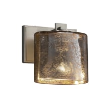 Fusion 7" Tall Bathroom Sconce with Oval Shade from the Era Series