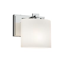 Fusion 7" Tall LED Bathroom Sconce with Oval Opal Shade from the Era Series