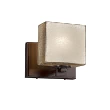 Fusion 6" Tall Bathroom Sconce with Rectangle Mercury Shade from the Era Series