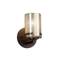 Fusion Single Light 5" Wide Bathroom Sconce with Mercury Artisan Glass Shade