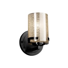 Fusion Single Light 5" Wide Bathroom Sconce with Mercury Artisan Glass Shade