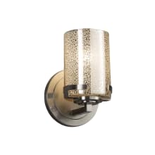 Fusion Single Light 5" Wide Bathroom Sconce with Mercury Artisan Glass Shade