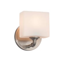 Bronx Single Light 8-1/4" Tall Wall Sconce with Rectangular Opal Glass Shade