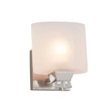 Ardent Single Light 7-1/2" Tall Integrated LED Wall Sconce with Frosted Crackle Oval Shade