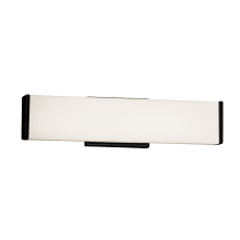 Fusion Single Light 18-1/2" Wide Integrated 3000K LED Bath Bar with Opal Artisan Glass Shade - ADA Compliant