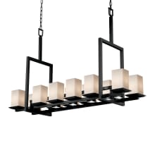 Fusion 12 Light 14" Wide Pillar Candle Chandelier - Tall Variation