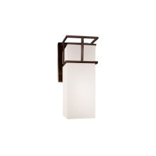 Fusion 4.5" Structure LED Single Light Outdoor Wall Sconce with Opal Shade