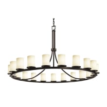 Fusion 21 Light 60" Wide LED Pillar Candle Chandelier