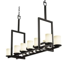 Fusion 12 Light 13" Wide Pillar Candle Chandelier - Tall Variation