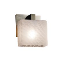 Fusion 5.5" Modular Single Light ADA Approved Bathroom Sconce with Weave Shade