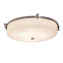 Era Single Light 20-3/4" Wide Integrated LED Flush Mount Bowl Ceiling Fixture with Opal Glass Shade