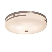 Atlas 16" Wide LED Flush Mount Bowl Ceiling Fixture with Opal Artisan Shade