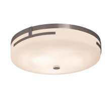 Atlas 16" Wide LED Flush Mount Bowl Ceiling Fixture with Opal Artisan Shade