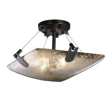 Fusion 16" Wide Bowl Semi Flush Mount Ceiling Fixture