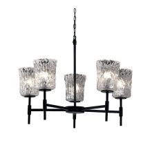 Veneto Luce 25" Union 5 Light Shaded LED Chandelier