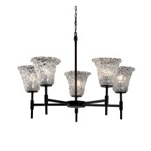 Veneto Luce 26" Union 5 Light Shaded LED Chandelier