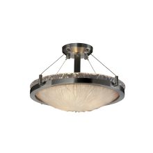 Veneto Luce 18" Round Bowl Semi Flush Mount Ceiling Fixture