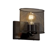 Wire Mesh 7" Tall Bathroom Sconce