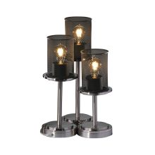 Set of 3 Wire Mesh 3 Light Accent Table Lamps