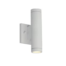 Portico 2 Light 10" Tall LED Outdoor Wall Sconce
