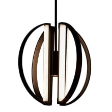 Liv 4 Light 18" Wide LED Globe Chandelier - Bulb Included