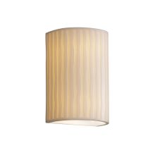 Small Cylinder Open Top and Bottom Wall Sconce from the Porcelina Collection