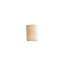 Small Cylinder Open Top and Bottom Outdoor Wall Sconce from the Porcelina Collection