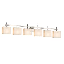 Porcelina 6 Light 51" Wide LED Bathroom Vanity Light