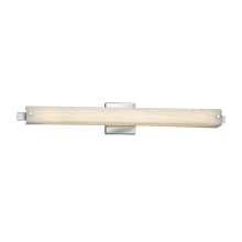 Porcelina Single Light 30-1/2" Wide Integrated 3000K LED Bath Bar with Wavy Faux Porcelain Resin Shade - ADA Compliant