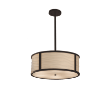 Porcelina 18" Wide Tribeca LED Drum Pendant