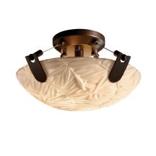Porcelina Collection 16" Round LED Semi-Flush Ceiling Fixture