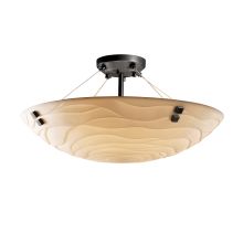 Porcelina Collection 27" Round LED Semi-Flush Ceiling Fixture