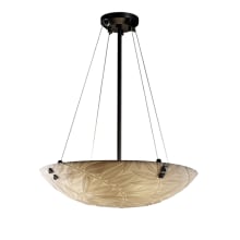 Porcelina 18" Wide Integrated 3000K LED Pendant with Faux Porcelain Resin Shade