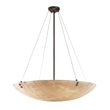 Porcelina 51" Wide LED Pendant with Square Finials