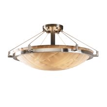 Porcelina Collection 27" Round Semi-Flush Ceiling Fixture