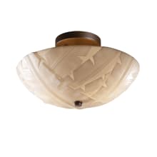 Porcelina Collection 14" Round Semi-Flush Ceiling Fixture