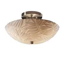 Porcelina Collection 14" Round Semi-Flush Ceiling Fixture