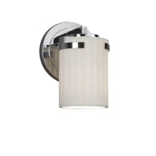 Limoges Single Light 5" Wide Bathroom Sconce with Waterfall Translucent Porcelain Shade