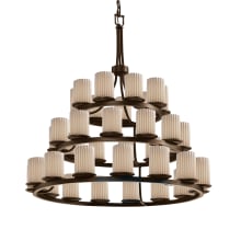 Dakota 36 Light 3-Tier Ring Chandelier from the Limoges Collection