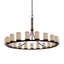 Dakota 21 Light 1-Tier Ring Chandelier from the Limoges Collection