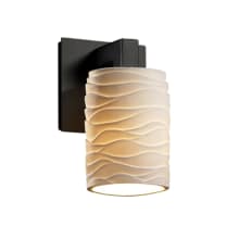 Limoges Single Light 7-3/4" Tall Wall Sconce with Translucent Porcelain Shade
