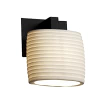 Limoges Single Light 7-3/4" Tall Wall Sconce with Translucent Porcelain Shade - ADA Compliant