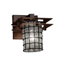 Wire Glass 6.5" Bathroom Sconce