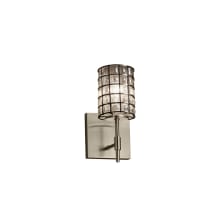 Wire Glass 10" Tall LED Bathroom Sconce - Short Variation