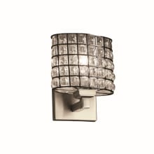 Wire Glass 8" Tall LED Wall Sconce